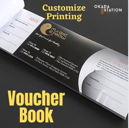 OK CUSTOMIZE PRINTING : VOUCHER BOOK -100'S/ 1 BOOK