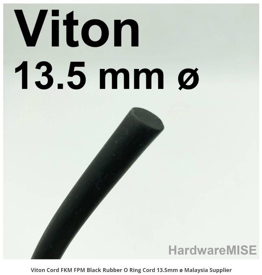 VITON CORD FKM FPM BLACK RUBBER O RING CORD 13.5MM Ø MALAYSIA SUPPLIER