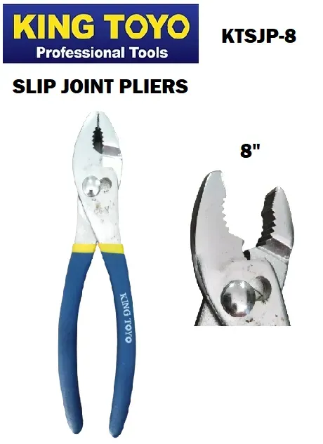 KINGTOYO [LOCAL] KING TOYO 8" SLIP JOINT PLIERS (KTSJP-8)
