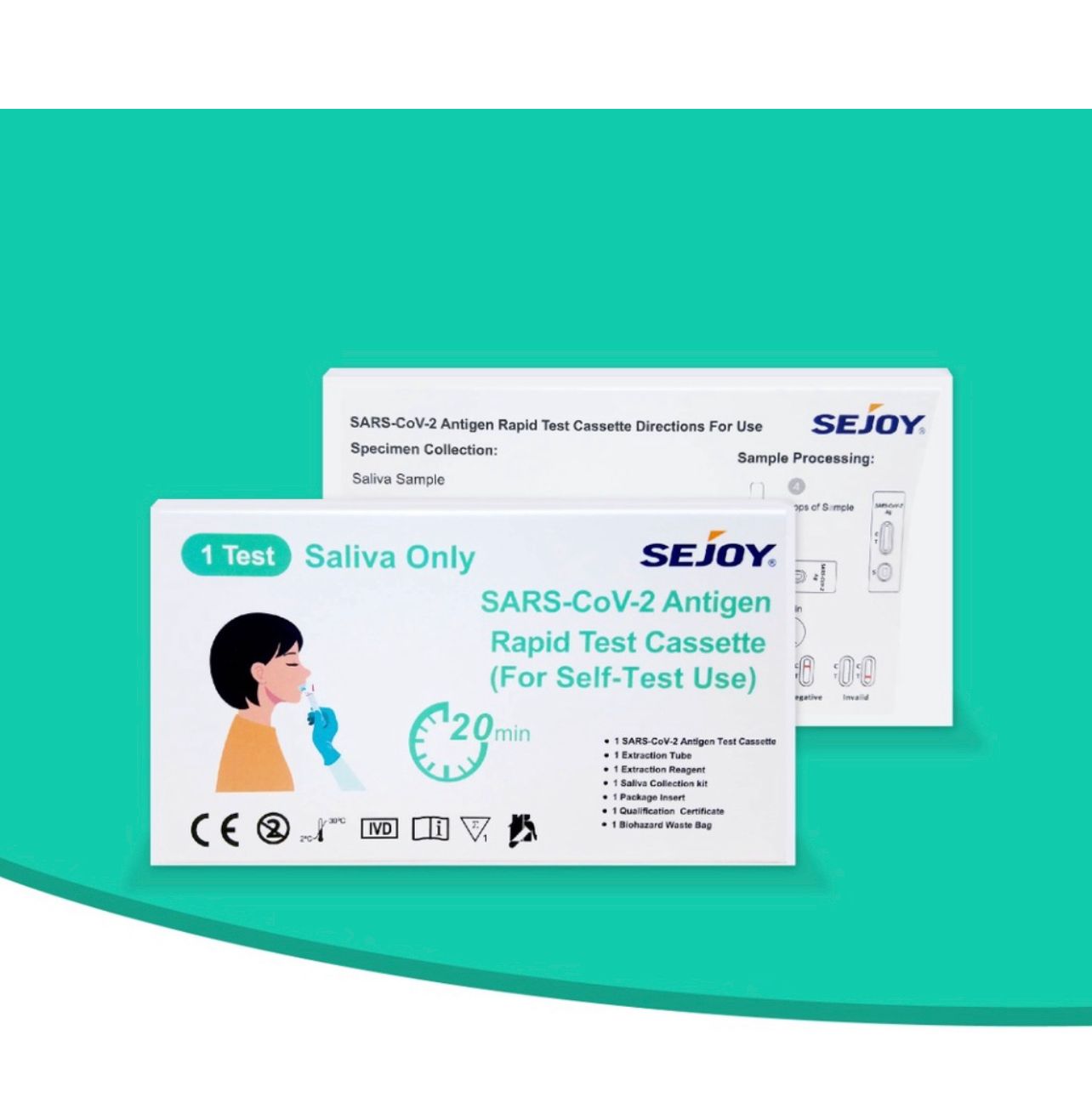 Sejoy Covid-19 Test Kit Sejoy Saliva Antigen Rapid Test Kit