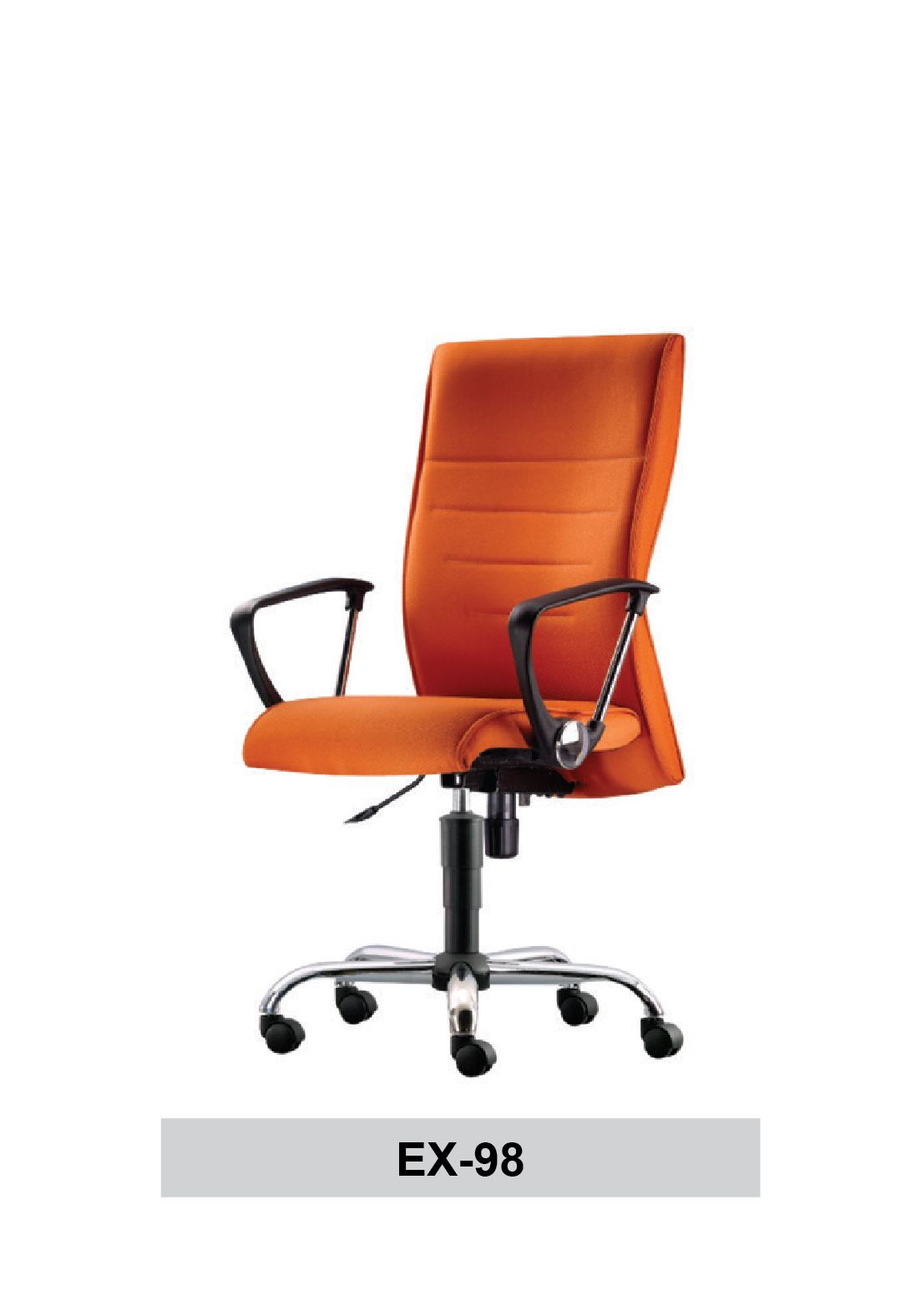 Gardenia EX-98 ERGONOMIC EXECUTIVE MEDIUM BACK PU CHAIR - PU LEATHER / Gardenia / MEDIUM BACK CHAIR / OFFICE CHAIR / ERGONOMIC OFFICE CHAIR / ERGONOMIC PU LEATHER CHAIR / PU LEATHER CHAIR / EXECUTIVE CHAIR / EX-98 / CHAIR
