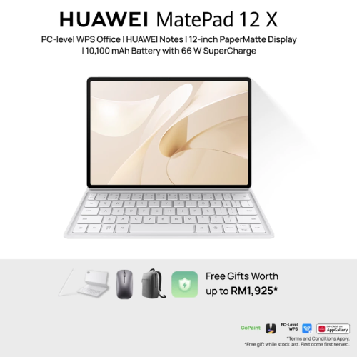 HUAWEI MatePad 12 X Tablet | WiFi 12+256GB | PC-level WPS |HUAWEI Notes| 12-inch PaperMatte Display
