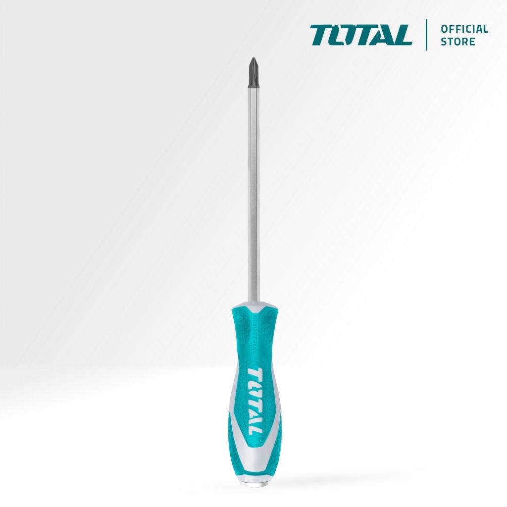 TOTAL PHILLIPS GO-THROUGH SCREWDRIVER PH3 S2 ALLOY & SHOCK RESISTING STEEL THTGTSPH3200