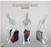 Mannequin Male full body sitting