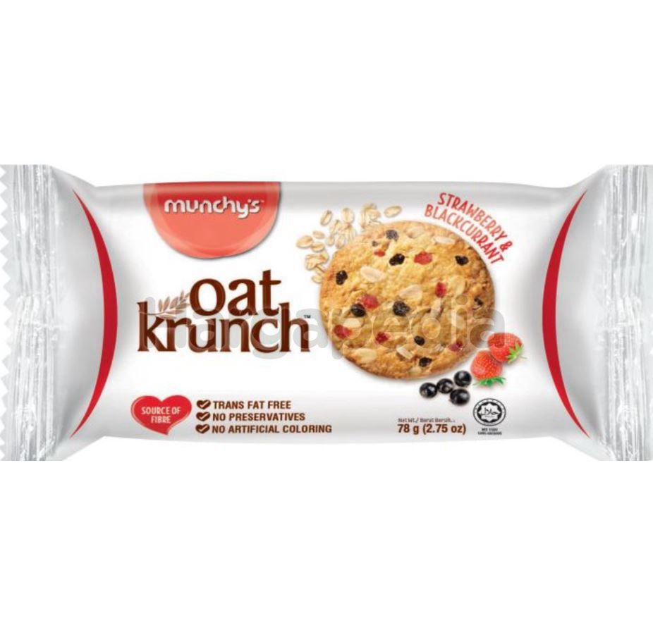 Munchy's Oat Strawberry & Blackcurrant 208gm