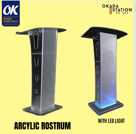 OK ACRYLIC ROSTRUM / ROSTRUM / WITH LED LIGHT / PODIUM / Acrylic Rostrum / Podium - LED Acrylic Rostrum Arcylic rostrum