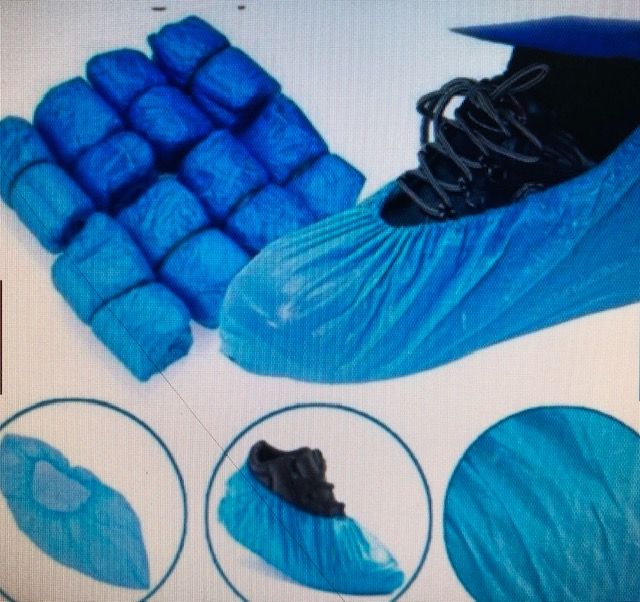 QS Disposable CPE Shoe Cover 1 pck/100pcs