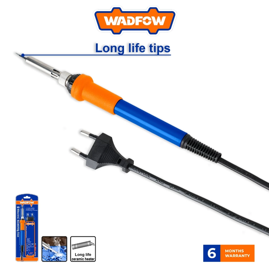 WADFOW ELECTRIC SOLDERING IRON (60W) STRAIGHT TIP HEAD REPLACEABLE TIP (WEL3606)
