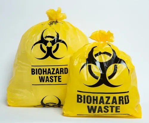 bag yellow garbage size 18in x 18in