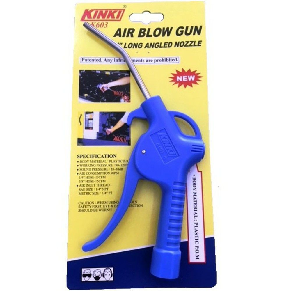 Kinki Air Blow Gun 4'' Long Angled Nozzle