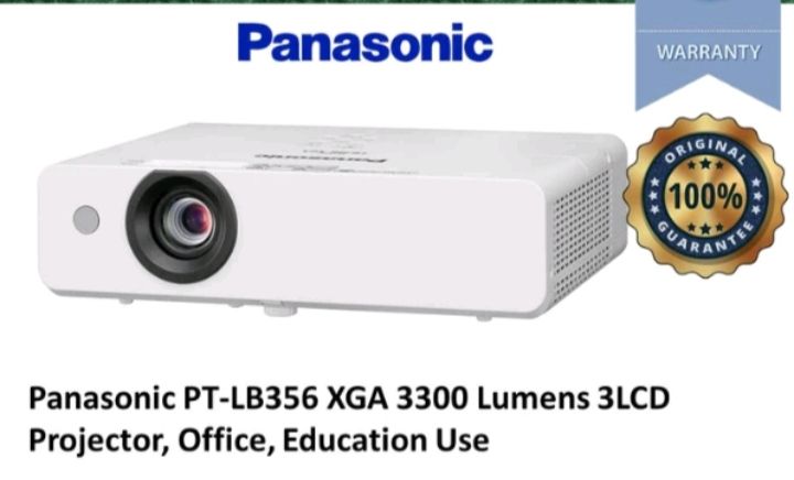 PT-LB356 XGA, 3300 Lumens, 20000:1 Contrast,10000 hours Lamp Life , HDMI*2, VGA*2, USB A , Optional Wireless- with carrying ba PT-LB356 XGA, 3300 Lumens, 20000:1 Contrast,10000 hours Lamp Life , HDMI*2, VGA*2