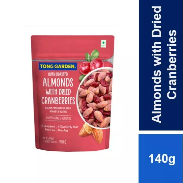 Tong Garden Oven Roasted Almonds with Dried Cranberries 140g