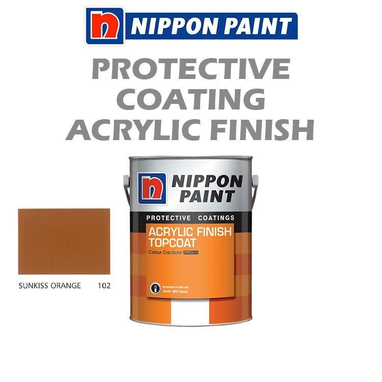 NIPPON HIGH PERFORMANCE PROTECTIVE COATING - ACRYLIC FINISH - SUNKISS ORANGE 102