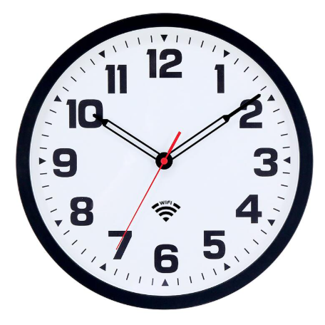 HCW-17 – HI-TECH WALL CLOCK WIFI CAMERA (Wired) + 128GB Micro SD