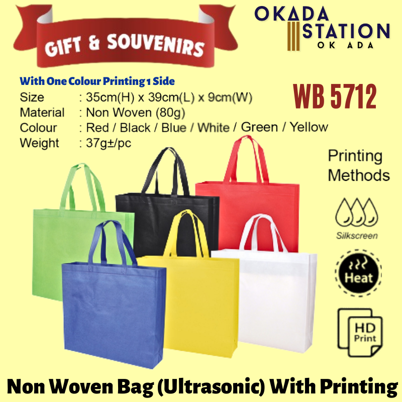 Okada GIFT & SOUVENIRS: WB 5712 NON WOVEN BAG (ULTRASONIC) WITH PRINTING LOGO