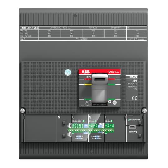 ABB *ABB SACE Tmax XT MCCB XT4N 250 Ekip LS/I In=250A 4p F F - 1SDA068147R1