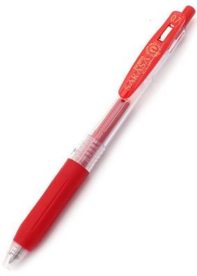ZEBRA SARASA CLIP GEL PEN 0.7MM Red