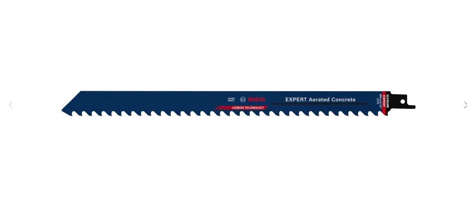 BOSCH EXPERT AERATED CONCRETE S1241HM RECIPROCATING SAW BLADE (2608900410)