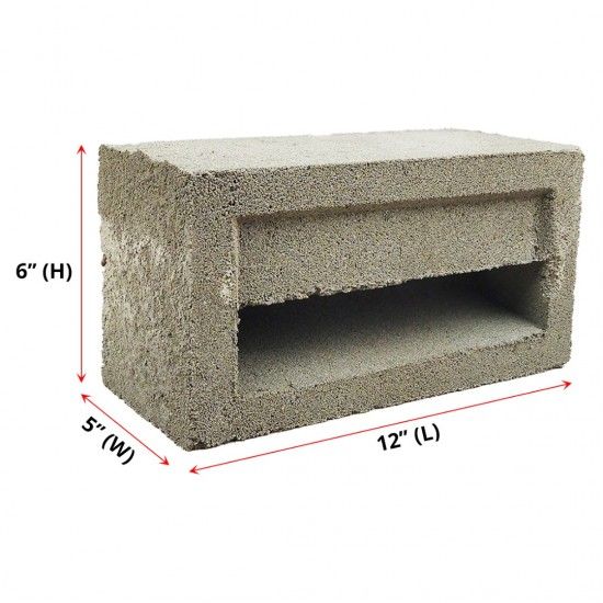 ATKC Ventilation Bricks Zig-Zag 5"(W) x 6"(H) x 12"(L)