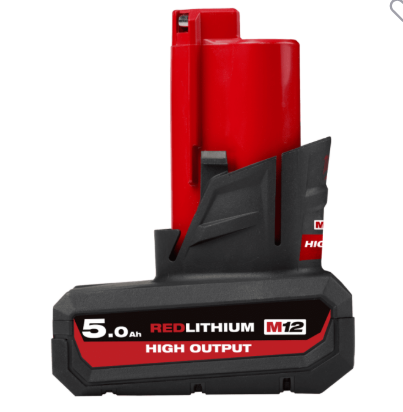 Milwaukee M12™ HIGH OUTPUT™ 5.0Ah REDLITHIUM™-ION Battery M12 HB5
