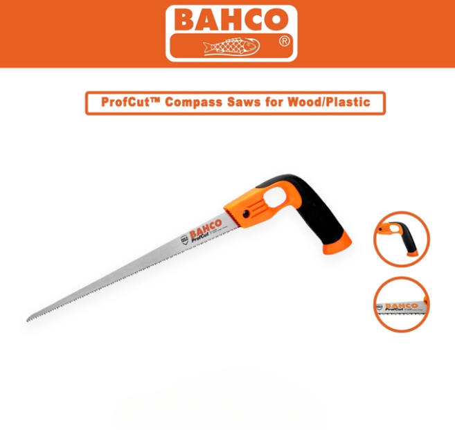 BAHCO PROFCUT™ COMPASS HANDSAWS FOR WOOD PLASTIC (PC-12-COM)