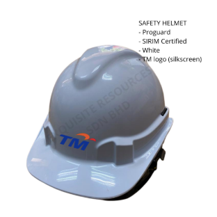 Safety Helmet (White) with TM logo