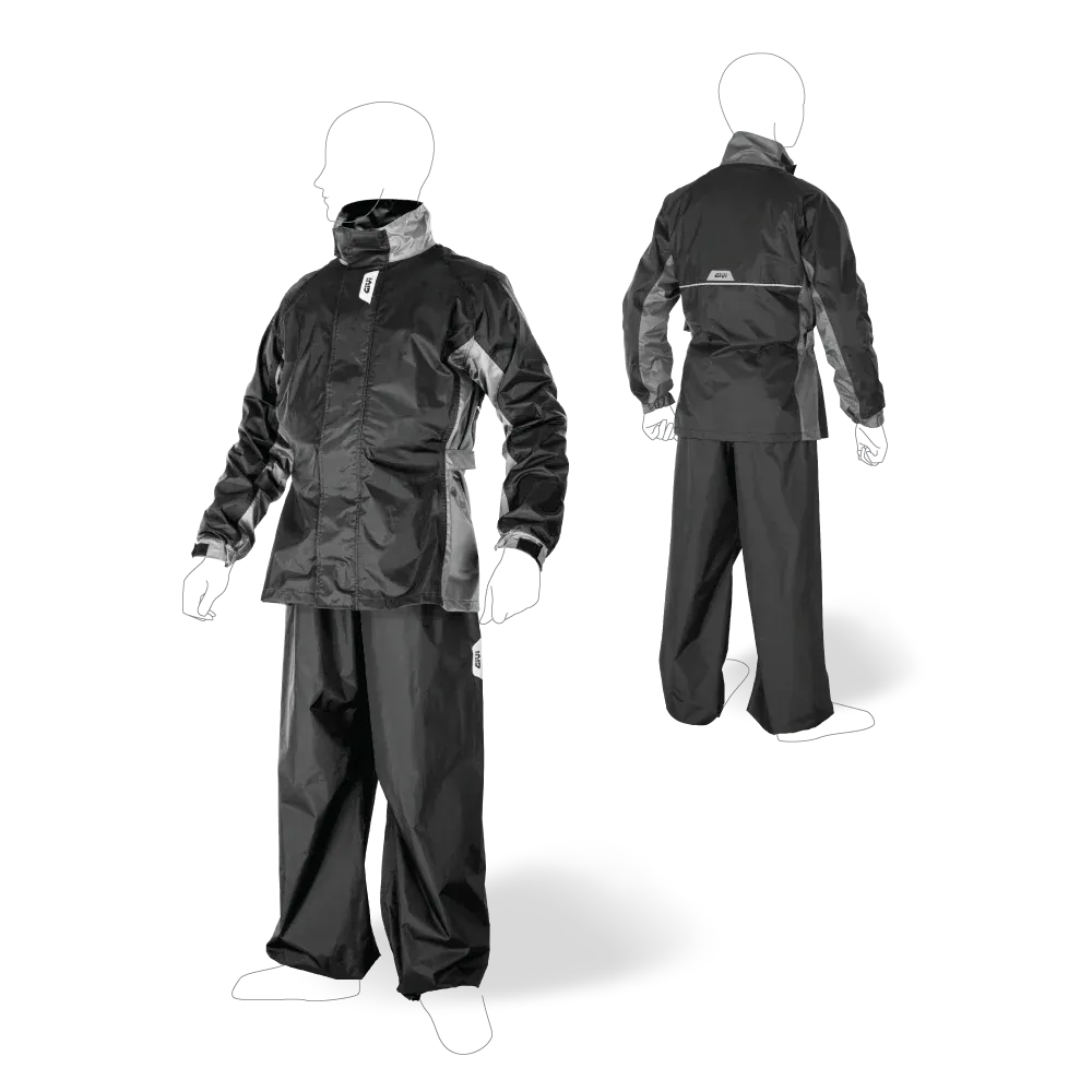 GIVI RAINCOAT RRS07 - BLACK