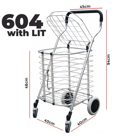 Foldable Folding Aluminium Shopping Supermarket Trolley Supply Two Wheel Four Wheel Six Wheel Cart