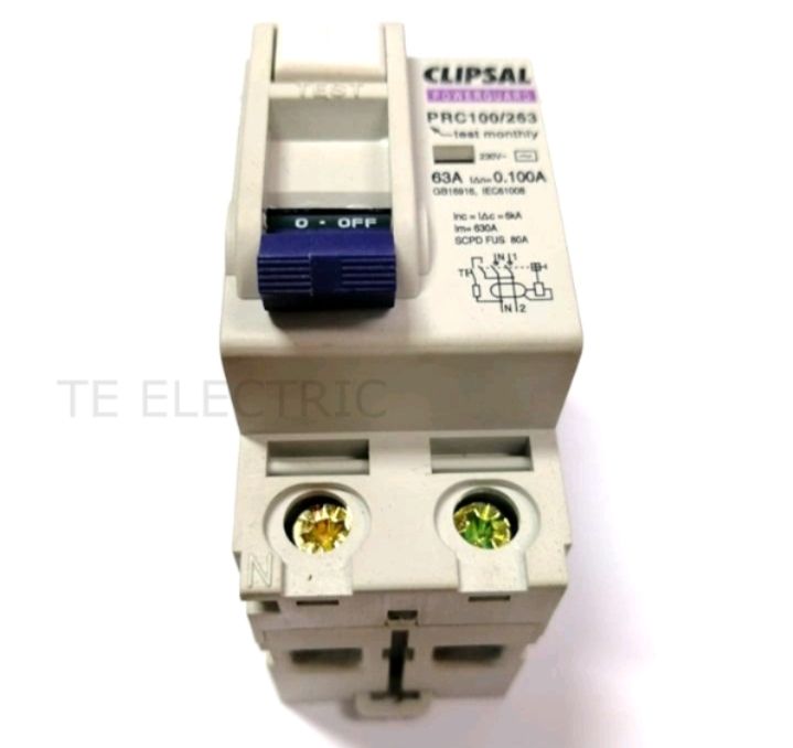 CLIPSAL -PRC100/263 -63A 2POLE 100MA ELCB