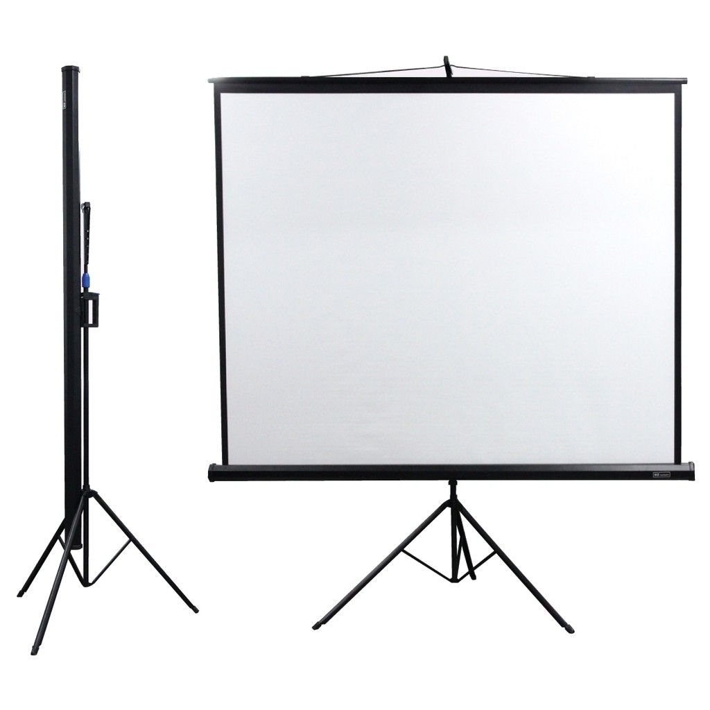 QS TRIPOD PROJECTOR SCREEN 6' X 6'