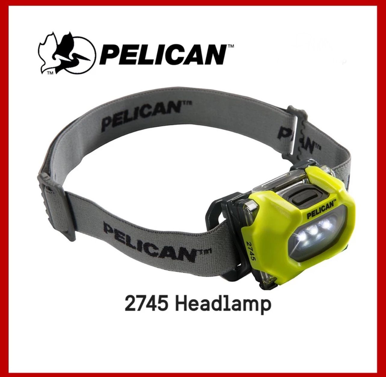 PELICAN 2745 Headlamp - EXPLOSION PROOF, MULTI MODES