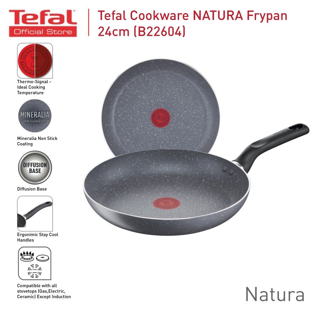 Tefal *Tefal Natura Non-Stick Cookware Frypan 24cm