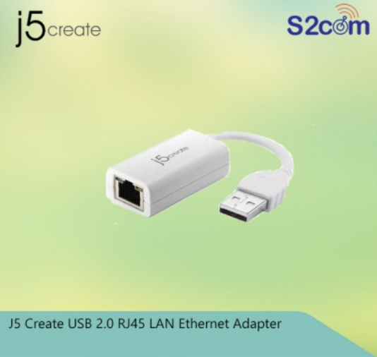 J5 Create USB 2.0 RJ45 LAN Ethernet Adapter (JUE125)