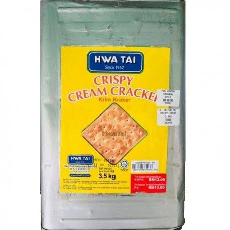 HWA TAI  CRISPY CREAM CRACKERS  3.0KG/CARTON / 3.5KG/TIN