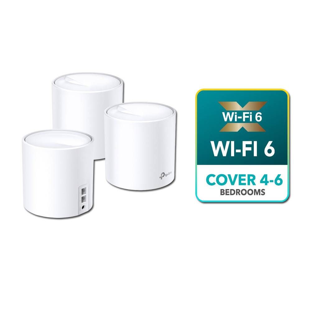 TP-LINK DECO X20 AX1800 WHOLE HOME WIFI 6 MESH WI-FI SYSTEM AP OR ROUTER MODE SUPPORT ALL ISP 2/3 PACK