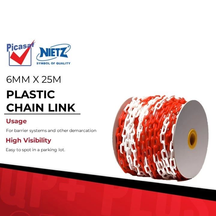 Picasaf Plastic Chain Link 6mm X 25 Meter