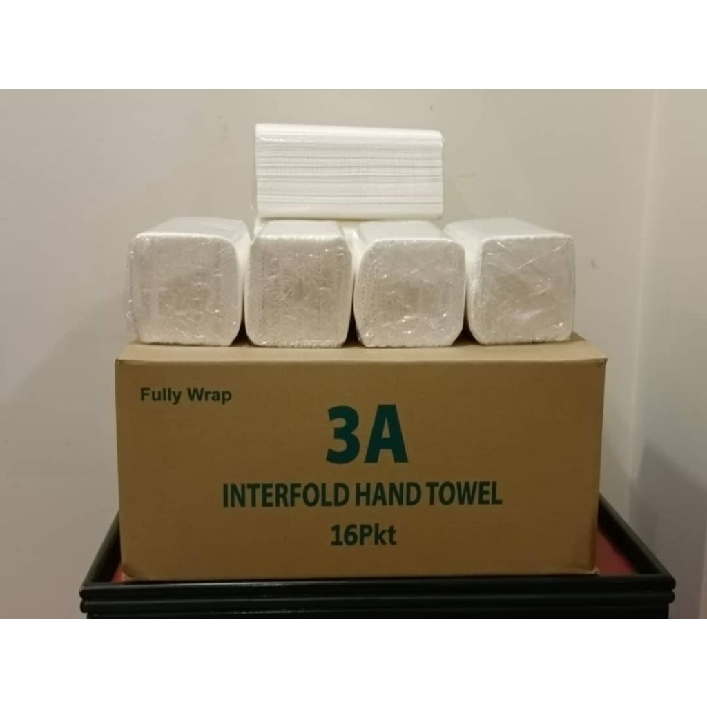 Interfold Hand Towel Fully Wrap 16 Packs