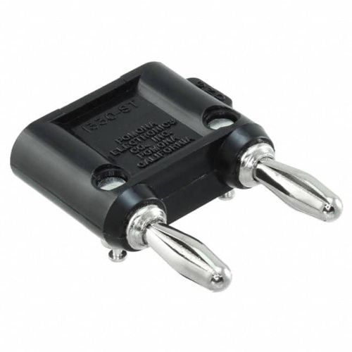 Fluke PJKPL 1330-ST-0 Double Banana Plug With Solder Turrets, Black