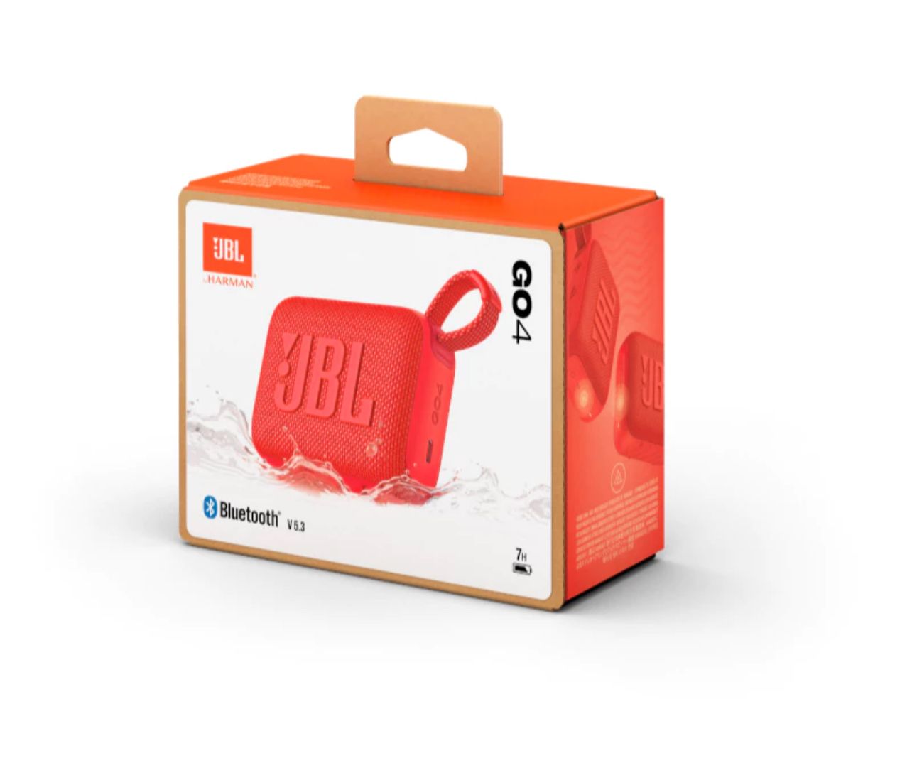 JBL Go 4 ultra-portable Bluetooth speaker with Up to 7 hours - big JBL Pro Sound, punchy bass, and bold styling